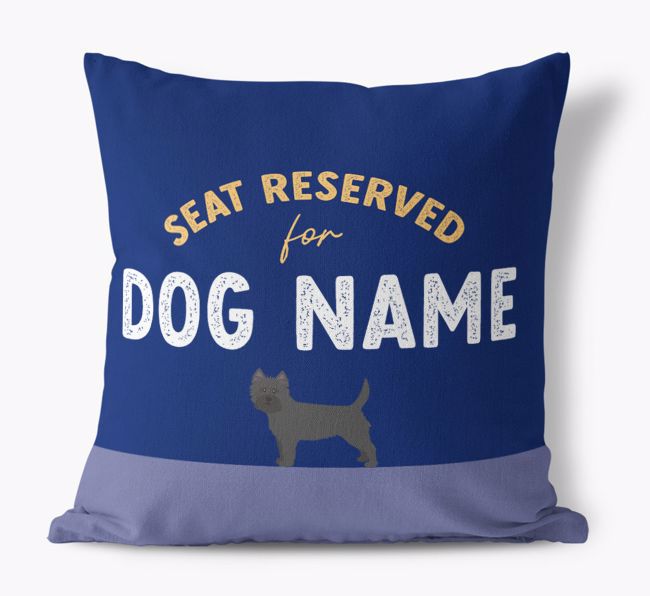 Reserved For: Personalized {breedFullName} Canvas Pillow